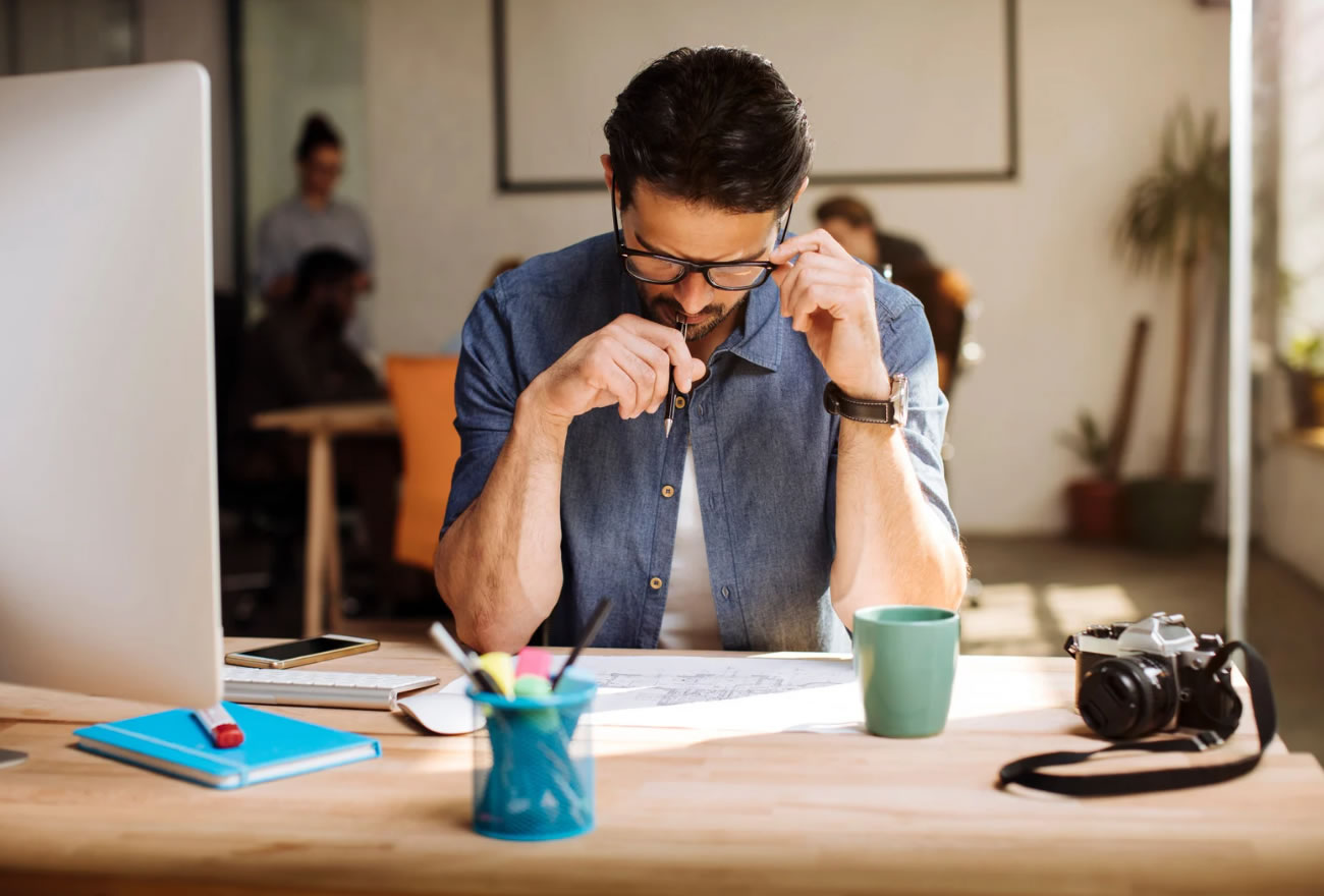 Man working